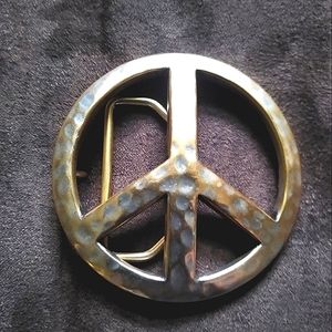 Brighton peace belt buckle